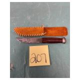 Western Germany VTG fixed blade knife with sheath