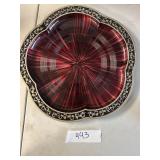 VTG Rossini psychedelic starburst plastic tray