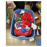 artificial flowers tote full no lid