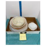 Fire King dishes tray lot