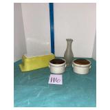 Pyrex bread casserole Pfalzgraf creamer sugar lot