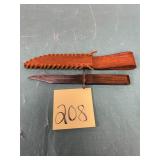 Sheffield Joseph Allen & sons knife with sheath