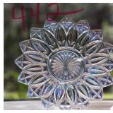 Federal petal iridescent sandwich plate 11.5'