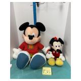 Large plush Mickey Mouse and Mickey backpack