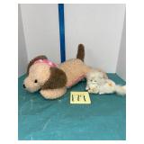 Barbie pet cat and Puppy Magic plush toys