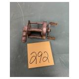 VTG Mohawk fishing reel made in USA engraved