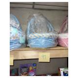 stack of new Easter baskets