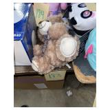 Brown Plush Teddy Bear with Bow