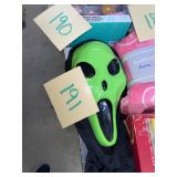 Green Scream Mask with Hood