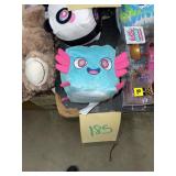 Teal Cube Plush with Pink Fins