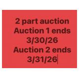 2 PART AUCTION!!!!!