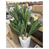 Artificial Plant in White Pot