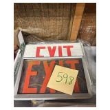 Double Sided Exit Sign