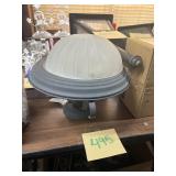 Gray and White Light Fixture