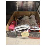 Box Lot of Christmas Decor and Table mats