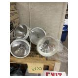 Four White Outdoor Lights