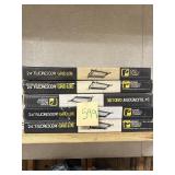 Lot of Five 24' Fluorescent Grid Lite Fixtures in