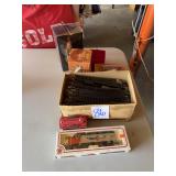 HO train & track Christmas decor lot