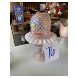 Fenton hobnail footed 3 piece fairy lamp