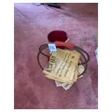 flood papers and baskets