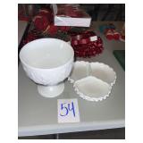 milk glass lot