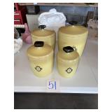 MCM West Bend metal canisters