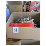 hangers and duster box lot