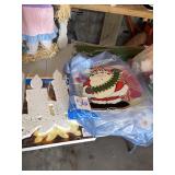 VTG paper holiday decorations & lights lot