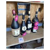 Home decor wine bottles