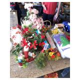 artificial flowers holiday lights lot