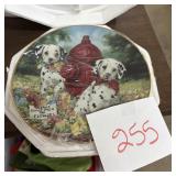 Dalmatian Puppies and Fire Hydrant Collector Plate