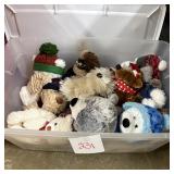 Lot of Assorted Holiday and Winter Themed Plush To
