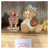 Decorative Bear Figurines: 'A Heart of Gold' and F