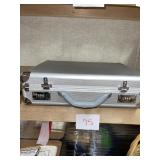 briefcase with drawing supplies