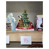 Mickey decorating the tree animated tabletop decor