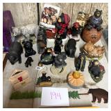Collection of Assorted Bear Figurines and Sculptur