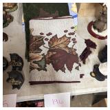 Autumn Leaf Tapestry Wall Hanging with Quilted Bac