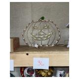 lighted pumpkin decoration