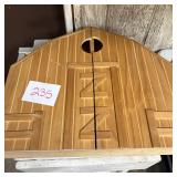 Wooden Barn-Shaped Hinged Storage Box with Multipl
