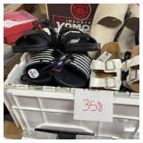Assorted Footwear Bulk Lot - Sandals, Slides, and