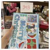 Merry Christmas Wall Decals with Penguins, Polar B