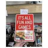 tin sign