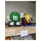 2 M&M's candy dispensers