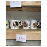 dog mugs large lot NO SHIPPING