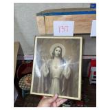 sacred heart of Jesus framed