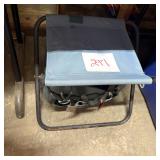 Folding Garden Stool with Integrated Tool Bag and