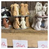 GGI 2001 Stackable Dog Figurine Set