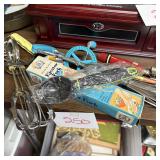 Vintage Kitchen Utensil Lot: Ejector Fork, Hand Mi