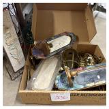 Mixed Lot of Home Decor: Wall Mirrors, Brass-Tone