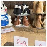 Tiered Black & White Cat and Brown & White Boxer D